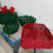 Cestas de Crochê 
