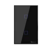 Sonoff TX3 Interruptor Inteligente Wifi - Preto, 2 botões