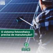 Manutenção de energia fotovoltaica