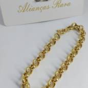 Pulseira Portuguesa Feminina Ouro 18k