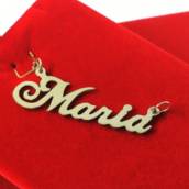 Pingente Nome Ouro 18k com 2 Gr