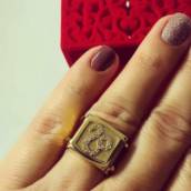 Anel de Signo Ouro 18k com 8 Gr 