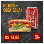 Hot Dog + Coca Cola 350Ml