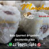 Bala de Coco Gourmet com Brigadeiro Chocolate