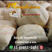 Bala de Coco Tradicional Sabor Amendoim