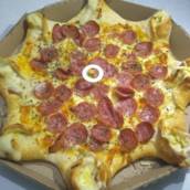 Pizza com borda vulcão em Salvador