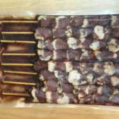  Espetinho de coração de Frango ao molho Shoyu