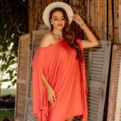 Vestido Kaftan Curto manga morcego em Bauru