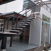 Corrimão em alumínio preto