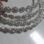 Tiaras Prateadas Finas