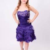 Vestido curto violeta em Bauru