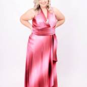 Vestido Degradê Rosa Plus Size em Bauru