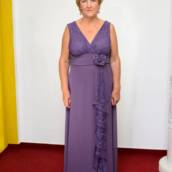 Vestido roxo rendado Plus Size em Bauru