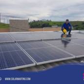 Limpeza de painel solar