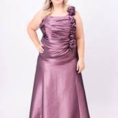 Vestido rose pregueado Plus Size em Bauru