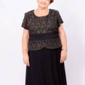 Vestido preto e dourado rendado Plus Size em Bauru