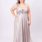 Vestido cinza claro Plus Size em Bauru