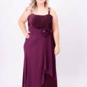 Vestido vinho Plus size em Bauru