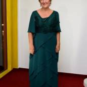 Vestido verde escuro com mangas Plus Size em Bauru