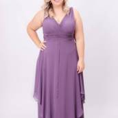 Vestido lilás Plus Size em Bauru