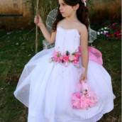 Vestido tomara que cai de Daminha de Honra Bauru