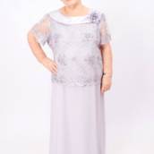 Vestido lilás claro com renda Plus Size em Bauru