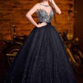 Vestido de Debutante Longo com Brilho