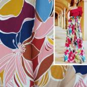 Tecido - Viscose e Crepe com estampa floral em Bauru