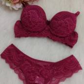 Conjuntos de Lingeries - Rosa rendado