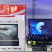 Rádio multimídia MP5 retrátil 1 din com espelhamento