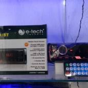 Rádio e-tech toque screen e Bluetooth