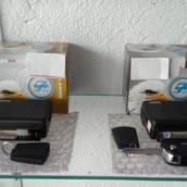 Alarmes Omega 7 e chaveiro canivete
