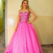 Vestido de Debutante Rosa 