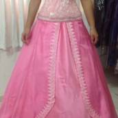 Vestido de Debutante Rosa estilo Princesa 