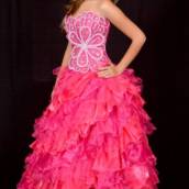 Vestido de Debutante Rosa com Flor em Bauru
