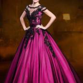 Vestido de Debutante Pink com Preto em Bauru