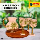  Jarra e taças coqueiros