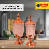  Suqueira com detalhes rosé gold