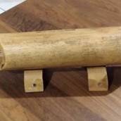Caixa de Som de Bambu 38 x 9 cm
