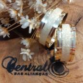 Aliança em ouro 18K ​8mm largura