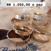 Aliança em ouro 18K par