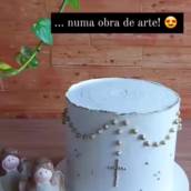 Bolo para batizado