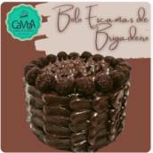 BOLO ESCAMAS DE BRIGADEIRO