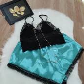 Lingerie preta e azul claro em Bauru