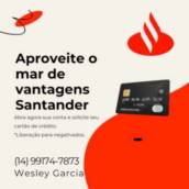 Adquira já o seu cartão de crédito do Santander