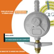 KIT REGULADOR PARA BOTIJÃO DE GÁS
