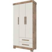 ROUPEIRO 3 PORTAS LAZIO 2 GAVETAS (94,4CM) COM PÉS