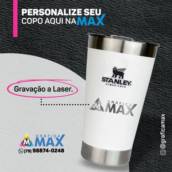 Personalize seu copo na Max