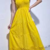 Vestido Longo Bordado