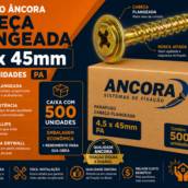 Parafuso Ancora Cabeça Flangeada 4,5x45mm c/500 PA